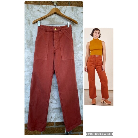BIG BUD PRESS WORK PANTS - BURNT TERRACOTTA SIZE XS - Picture 1 of 12